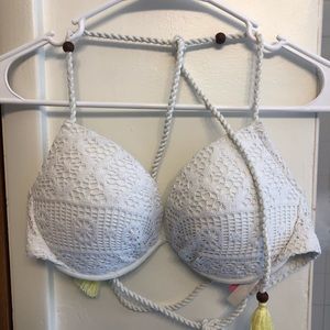 Victoria’s Secret White Crochet Bikini Top
